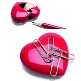 Zdjęcie oferty: Temperówka z magnesem Serce na Walentynki 