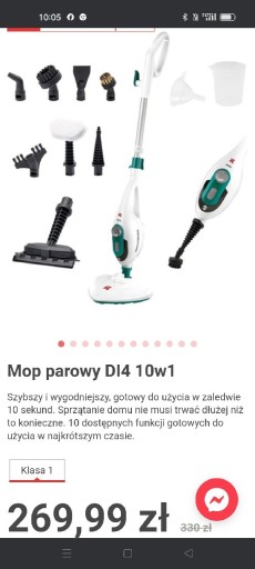 Zdjęcie oferty: Mop parowy Di4 Steamclean Multi10