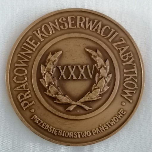 Zdjęcie oferty: Medal 35 lat Pracowni Konserwacji Zabytkow 1986