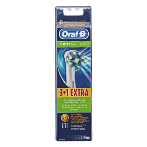 Zdjęcie oferty: 4 x oryginalne końcówki Oral-B CROSS ACTION BIAŁE