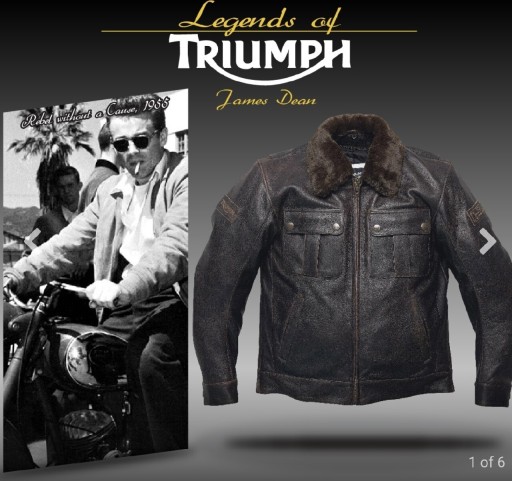 Zdjęcie oferty: Triumph kurtka skora motocyklowa James Dean 