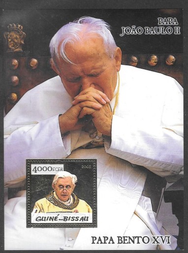 Zdjęcie oferty: Jan Paweł II,Gwinea Bissau,Benedykt XVI