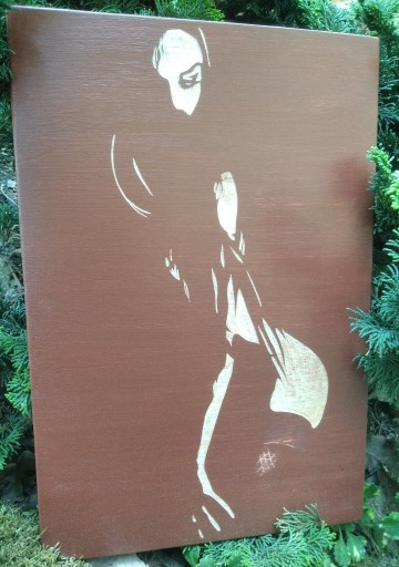 Zdjęcie oferty: Obraz dziewczyny ręcznie rzeźbiony. "Seduction""
