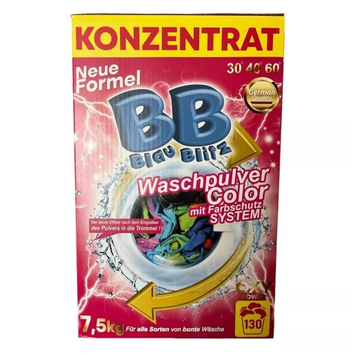 Zdjęcie oferty: Proszek do prania Blau Blitz Color 130 prań 7,5kg