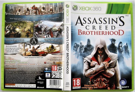 Zdjęcie oferty: ASSASSIN'S CREED BROTHERHOOD XBOX 360 BDB