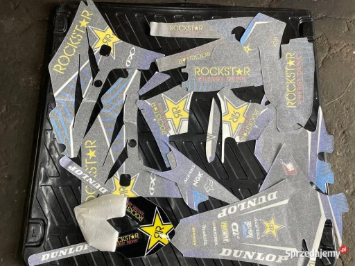 Zdjęcie oferty: Naklejki okleina grafika ROCKSTAR YAMAHA WR450F WRF450 rok 1