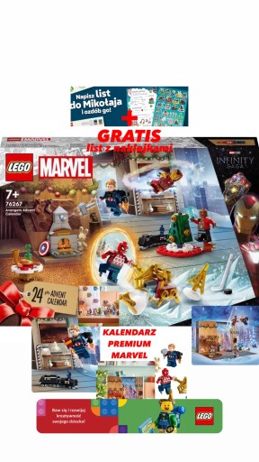 Zdjęcie oferty: LEGO MARVEL kalendarz adwentowy PREMIUM SpiderMan