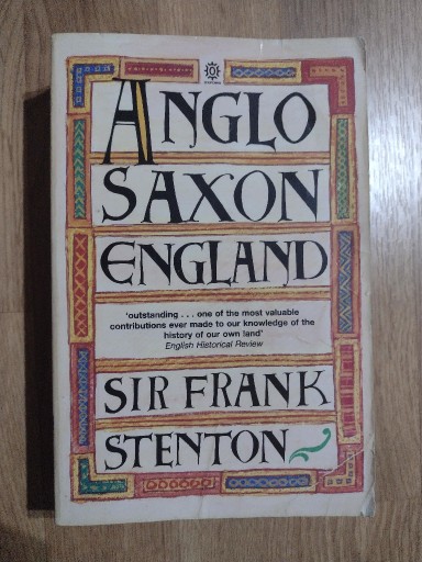 Zdjęcie oferty: Anglo Saxon England sir Frank Stenton