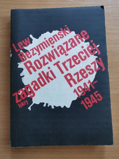 Zdjęcie oferty: Rozwiązanie zagadki Trzeciej Rzeszy 1941 - 1945