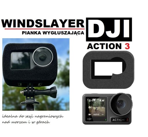 Zdjęcie oferty: Pianka Wygłuszająca WindSlayer - DJI OSMO ACTION 3