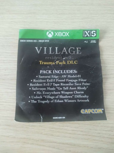 Zdjęcie oferty: DLC Trauma Pack Resident Evil Village Xbox One/X