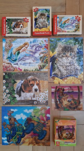 Zdjęcie oferty: Puzzle 80 i35 elementów zestaw 5pudełek Castorland