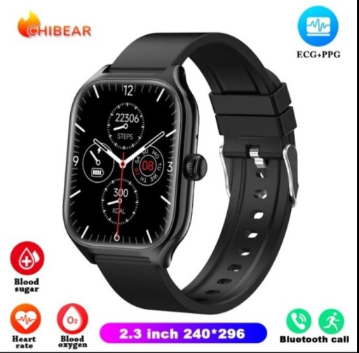 Zdjęcie oferty: Smartwatch 2024 INTELIGENTNY + GLUKOZA + EKG + TELEFON + SMS +SPORT OKAZJA 