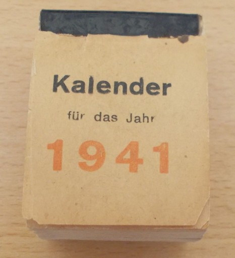 Zdjęcie oferty: KALENDARZ ZDZIERAK 1941 unikat, stan bdb