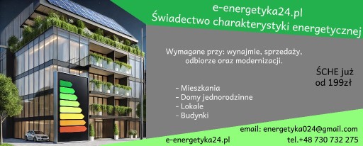 Zdjęcie oferty: Świadectwo charakterystyki energetycznej