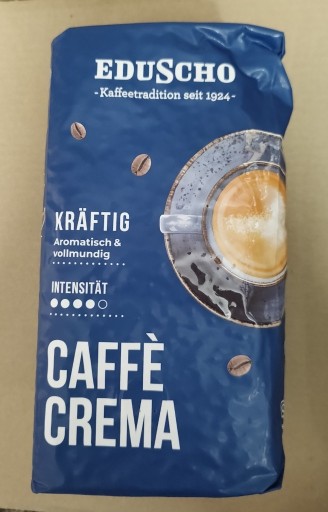 Zdjęcie oferty: Eduscho Caffe Crema Kraftig 1kg kawa ziarnista 