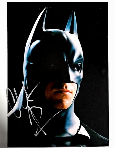 Zdjęcie oferty: Batman Christian Bale Autograf z Certyfikatem