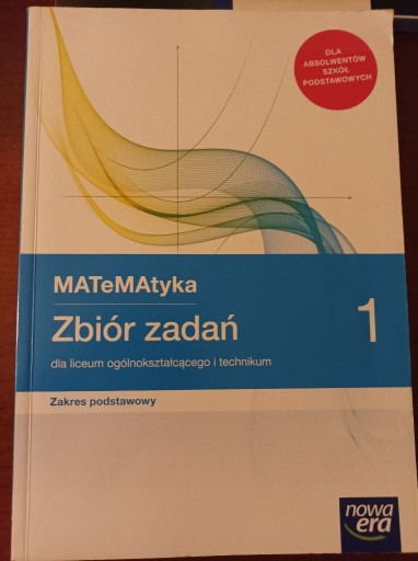 Zdjęcie oferty: Matematyka zbiór zadań klasa 1 zakres podstawowy