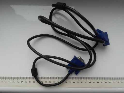 Zdjęcie oferty: Kabel VGA, D-SUB, 1,75m - 175cm, SVGA, używany, sp