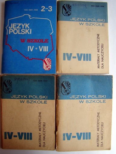Zdjęcie oferty: Język Polski w szkole dla klas IV-VIII. Materiały metodyczne 