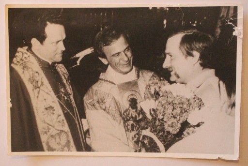 Zdjęcie oferty: Ksiądz Jerzy Popiełuszko i Lech Wałęsa - ZDJĘCIE
