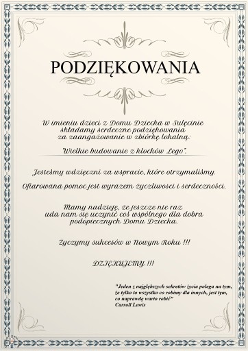 Zdjęcie oferty: Cegiełka charytatywna 