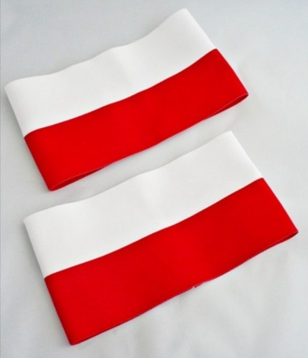Zdjęcie oferty: Biało-czerwona POLSKA opaska na ramię Patriotyczna