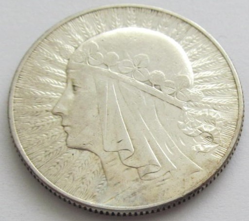 Zdjęcie oferty: 5 złotych Głowa Kobiety 1933 r. (3) Ag oryginał