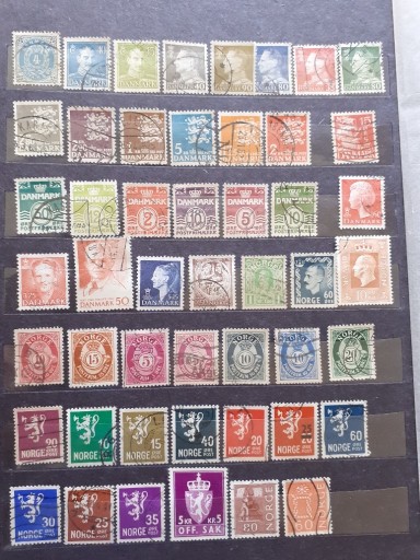 Zdjęcie oferty: Skandynawski luz - kasowane 62 znaczki