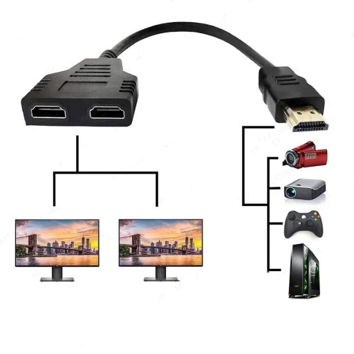 Zdjęcie oferty: HDMI splitter rozgałęźnik adapter konwerter 