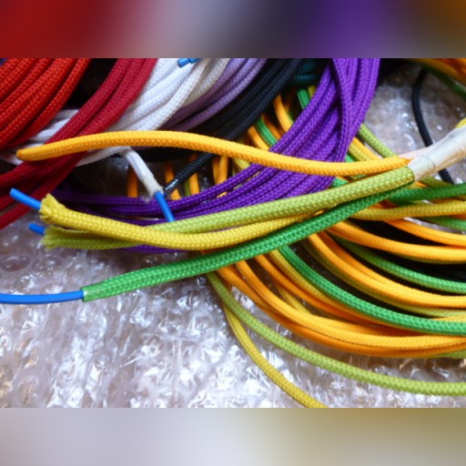 Zdjęcie oferty: Kabel w oplocie tekstylnym pojedynczy 0,7-1.5