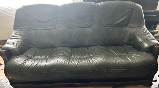 Zdjęcie oferty: Komplet mebli 2 fotele, kanapę i sofę skórzaną.