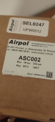 Zdjęcie oferty: Separator cyklonowy airpol 1/2