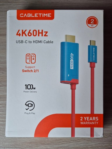 Zdjęcie oferty: Nintendo SWITCH 2 dock HDMI adapter CABLETIME