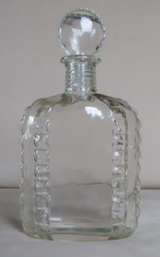 Zdjęcie oferty: Karafka szklana płaska 24 cm vintage 