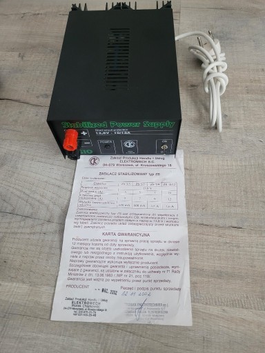 Zdjęcie oferty: ZS-10 Zasilacz sieciowy 13,6 V Elektromech Made  