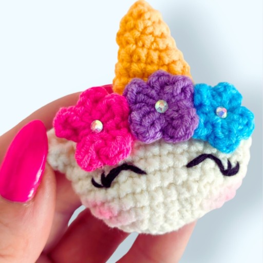 Zdjęcie oferty: Brelok Jednorożec amigurumi  RĘKODZIEŁO 6cm