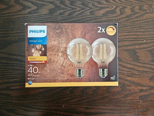 Zdjęcie oferty: LED Żarówki VINTAGE Philips Ściemniane e27 4.7w 