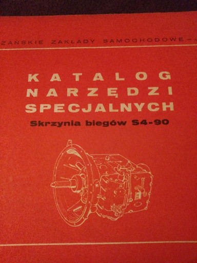 Zdjęcie oferty: Katalog narzedzi specjalnuch skrzynia biegow S4-90