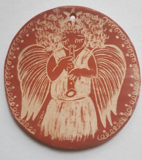 Zdjęcie oferty: "Aniołek Muzykant"Ceramika Hand Made wys.12 cm 