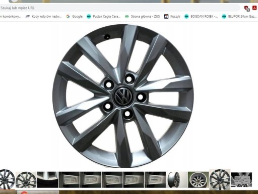 Zdjęcie oferty: Felga aluminiowa Volkswagen OE 6.5" x 16" 5x112 ET