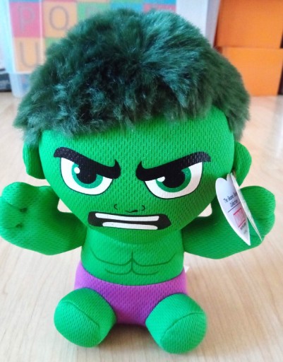 Zdjęcie oferty: Oryginalny pluszak maskotka Marvel Hulk 17 cm Ty Beanie Babies 