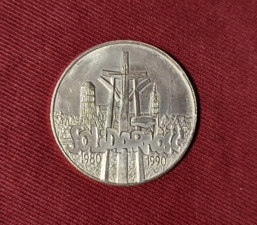 Zdjęcie oferty: Srebrna moneta 100 tyś zł Solidarność 1990 rok 