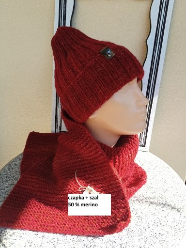 Zdjęcie oferty: Komplet na zimę : czapka + szal 