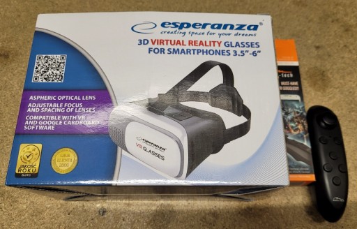 Zdjęcie oferty: Okulary 3D VR dla smartfonów 3,5-6 cali