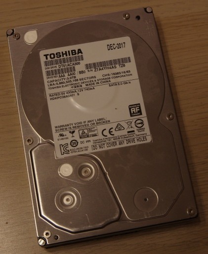 Zdjęcie oferty: Dysk Toshiba DT01ACA300 3TB SATA 3,5" 7200