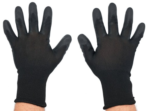 Zdjęcie oferty: Rękawice robocze, powlekane, czarne, rozm. XL
