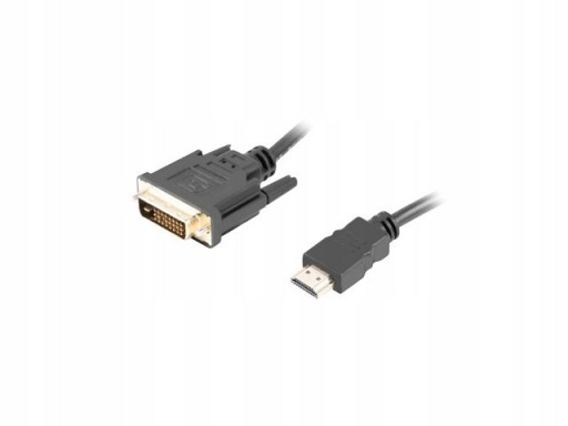 Zdjęcie oferty: Kabel HDMI(M)-DVI-D(M) DUAL LINK 1.8 M czarny