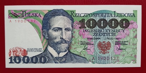 Zdjęcie oferty: 10000 złotych 1987 rok Seria A stan UNC