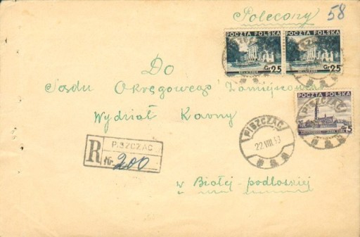 Zdjęcie oferty: 1938 - Piszczac (k. Białej Podl.) - polecony 